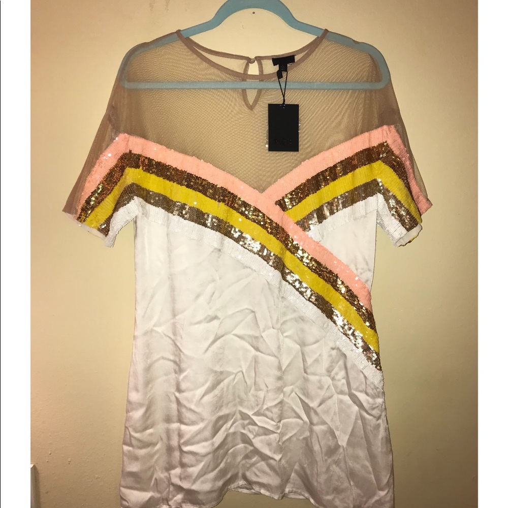NEW NBD Mireya sequin dress in Orange Sherbet